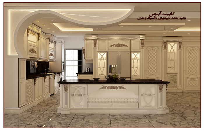 کابینت ساز آبنوس تولید کننده کابینتهای کلاسیک چوبی